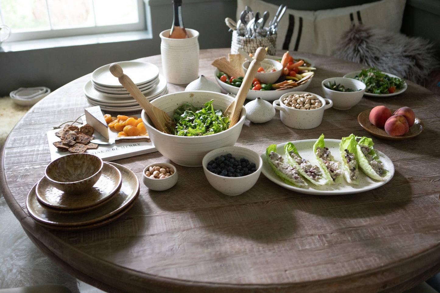 Large Oval Speckled Ceramic Platter