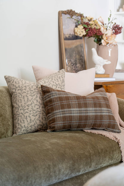THATCHER Plaid Pillow Cover