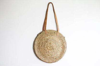 Woven Round Beach Tote