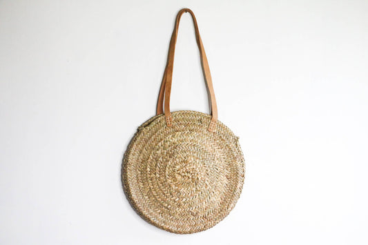 Woven Round Beach Tote