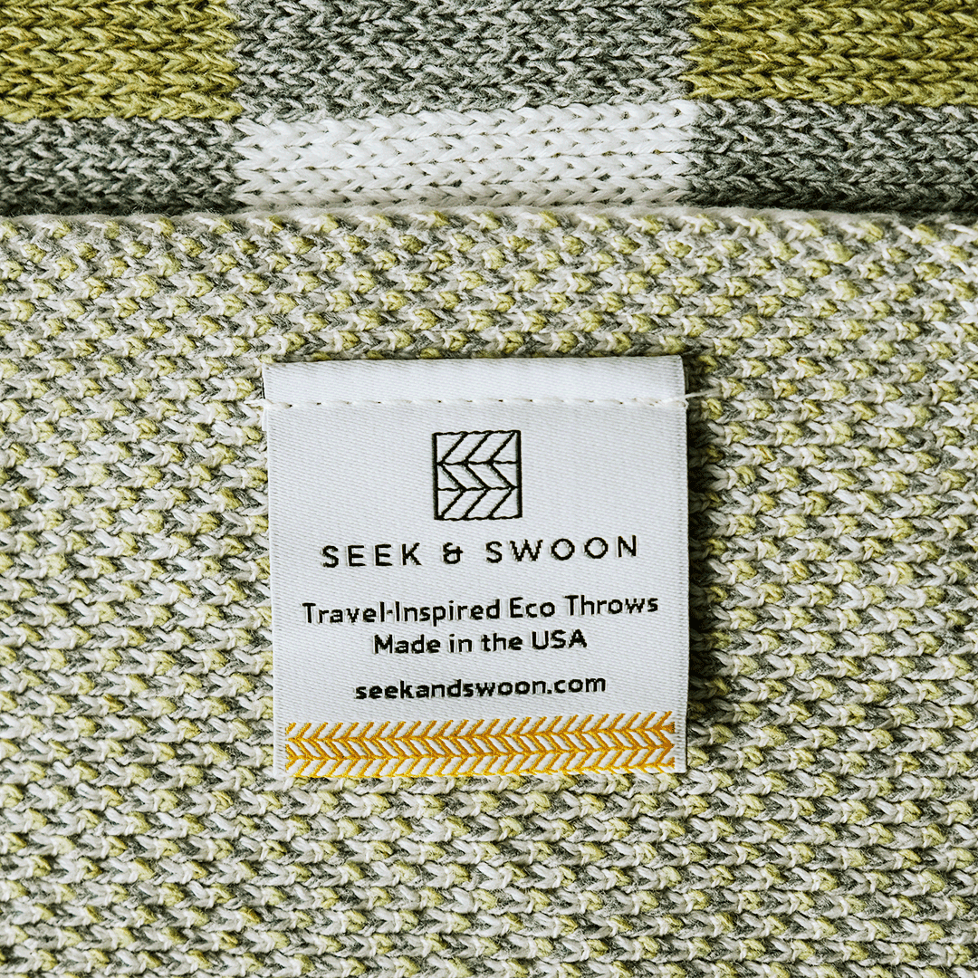 Baile Geometric Throw Blanket - Checkered, Irish-Inspired