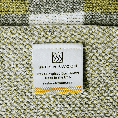 Baile Geometric Throw Blanket - Checkered, Irish-Inspired