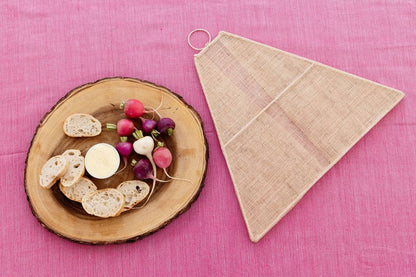 Handmade Collapsible Woven Food Tent | Rose | Small | Indiv