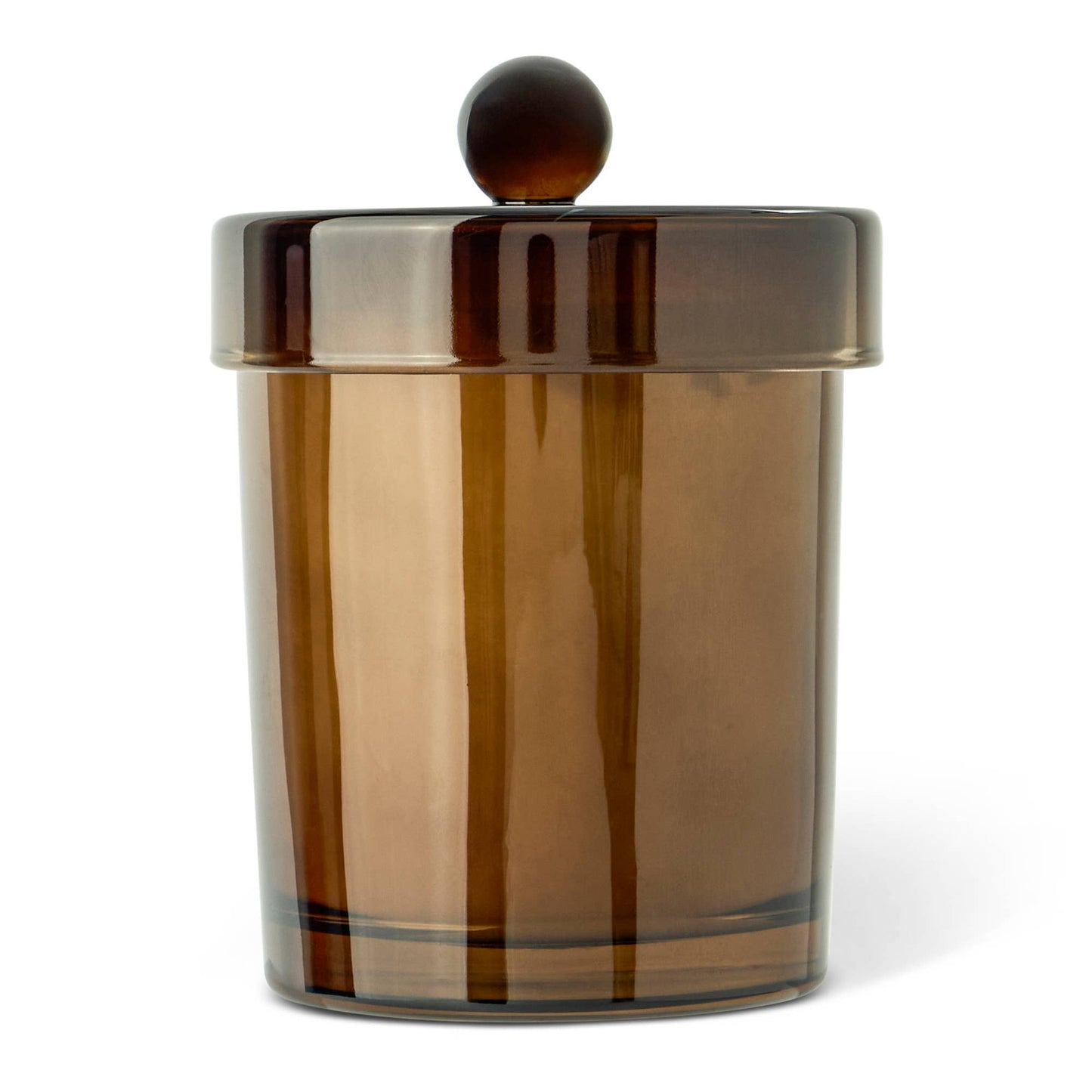 8.47oz Tall Round Scented Glass Candle  - Bourbon Espresso