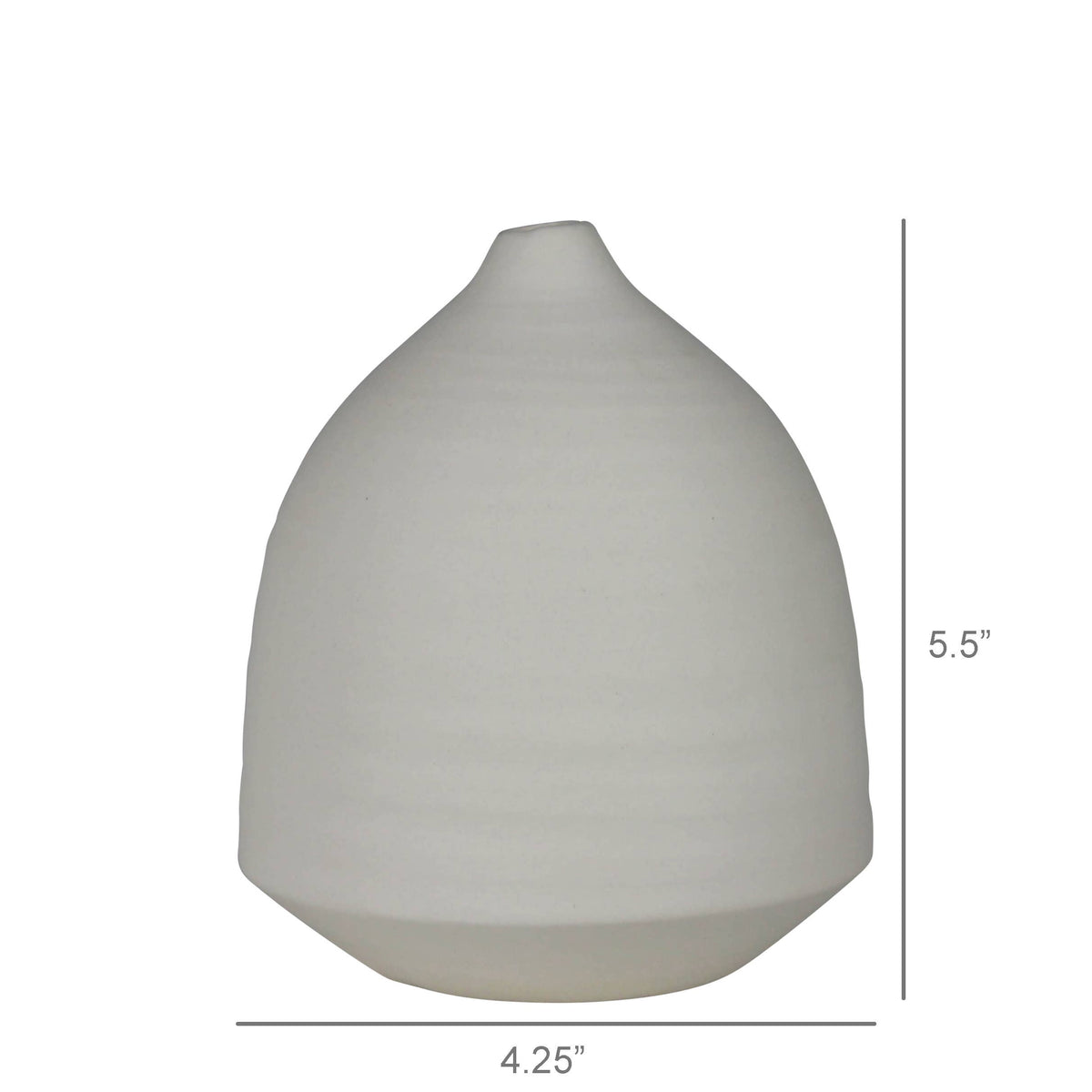 Bisque White Vase- S