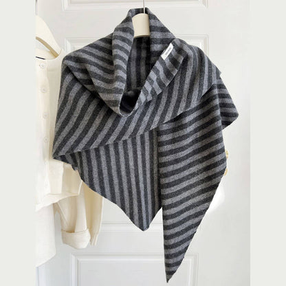 Aussie Wool 100% Large Knit Triangle Shawl