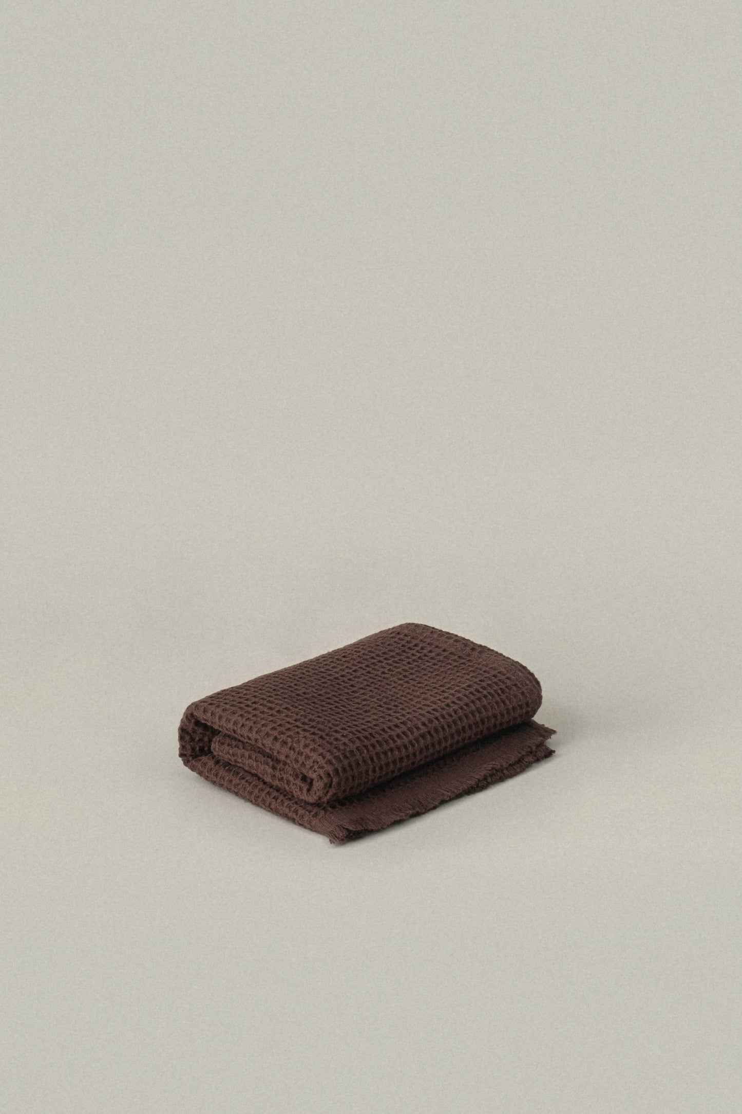 Quick Dry Soft Waffle Cotton Bath Towel | Umber Brown