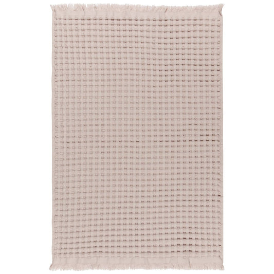 Stone Organic Cotton Waffle Hand Towel