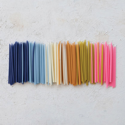 Thin Taper Candles, 2 colors