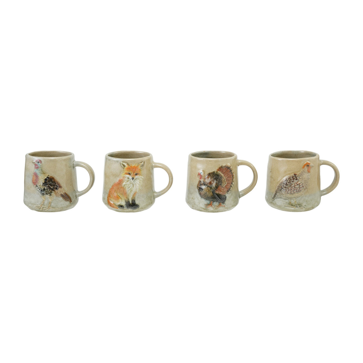 16 oz. Hand-Painted Stoneware Mug