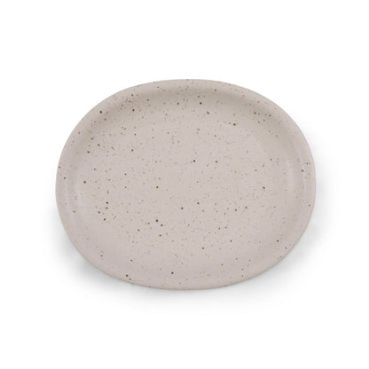 Large Oval Speckled Ceramic Platter