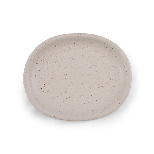 Large Oval Speckled Ceramic Platter