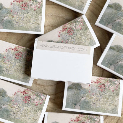 Spring Cottage Field Match Set // Vintage Landscape
