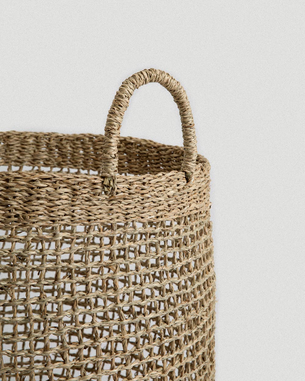 Woven Seagrass Laundry Basket | Siwa Laundry Basket Small