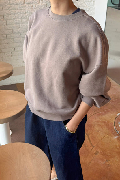 French Terry Core Sweatshirt-Mushroom