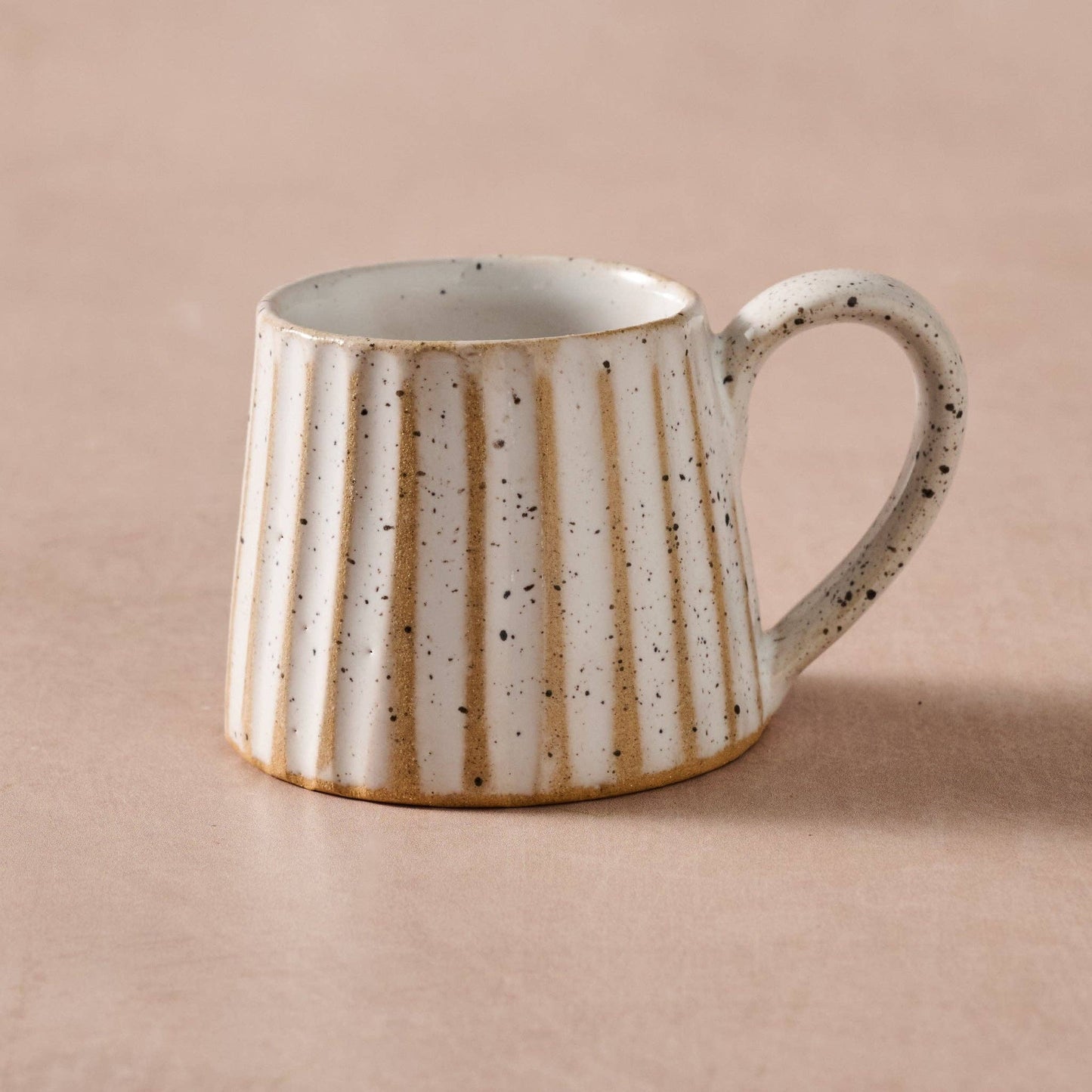 Sundara Conical Fluted Ceramic Espresso Mugs