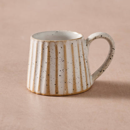 Sundara Conical Fluted Ceramic Espresso Mugs