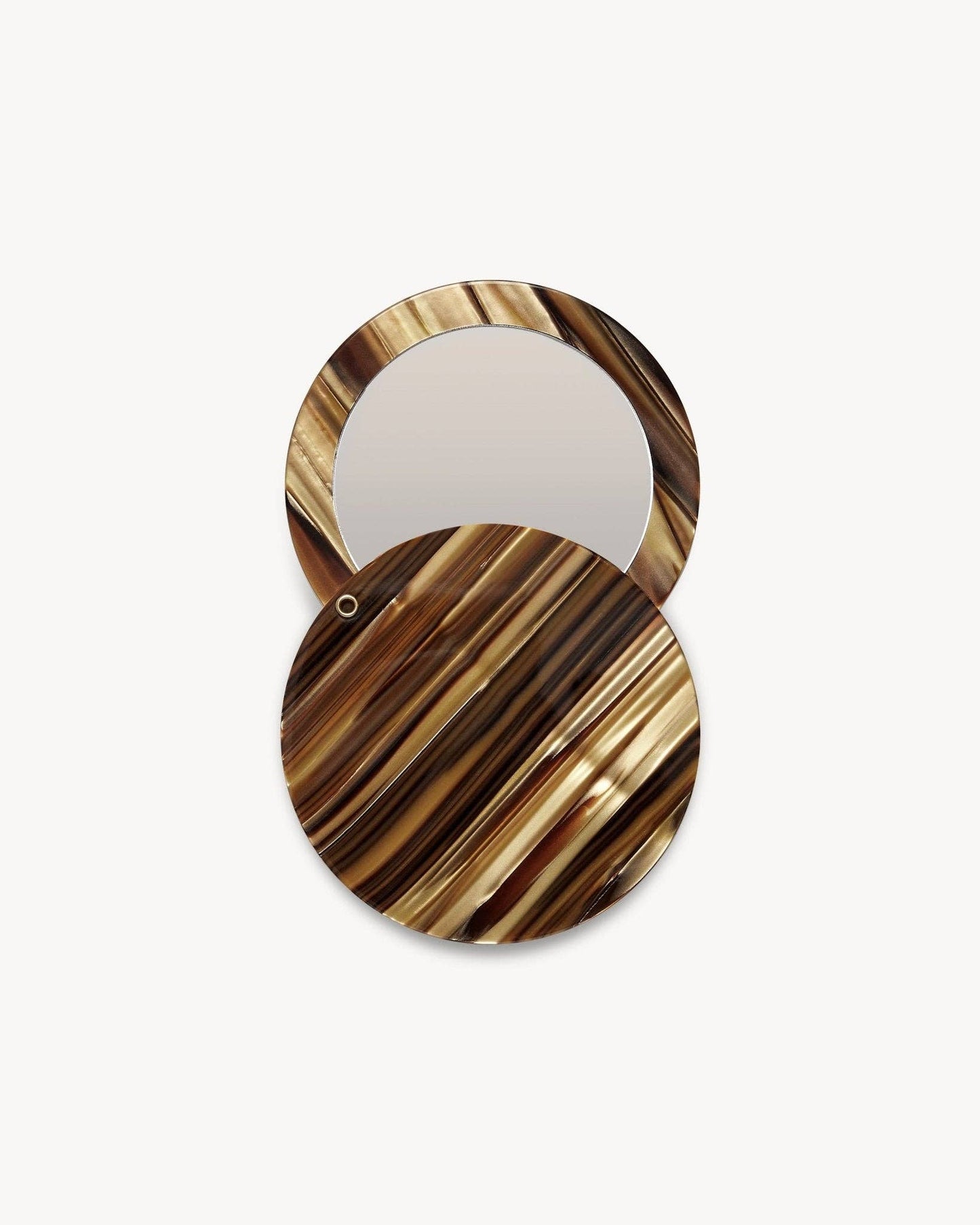Circle Mirror in Tiger's Eye