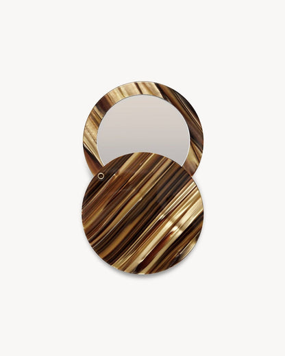 Circle Mirror in Tiger's Eye