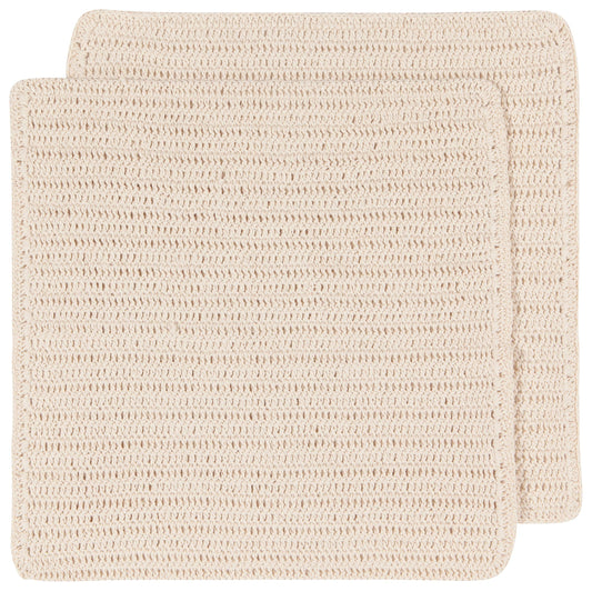 Homespun Natural Crocheted Dishcloths