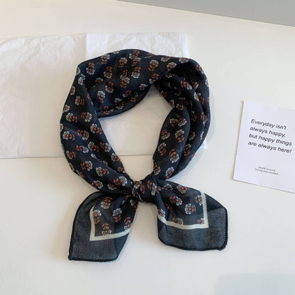 Bohemia Tropical Floral botanical square scarf bandana