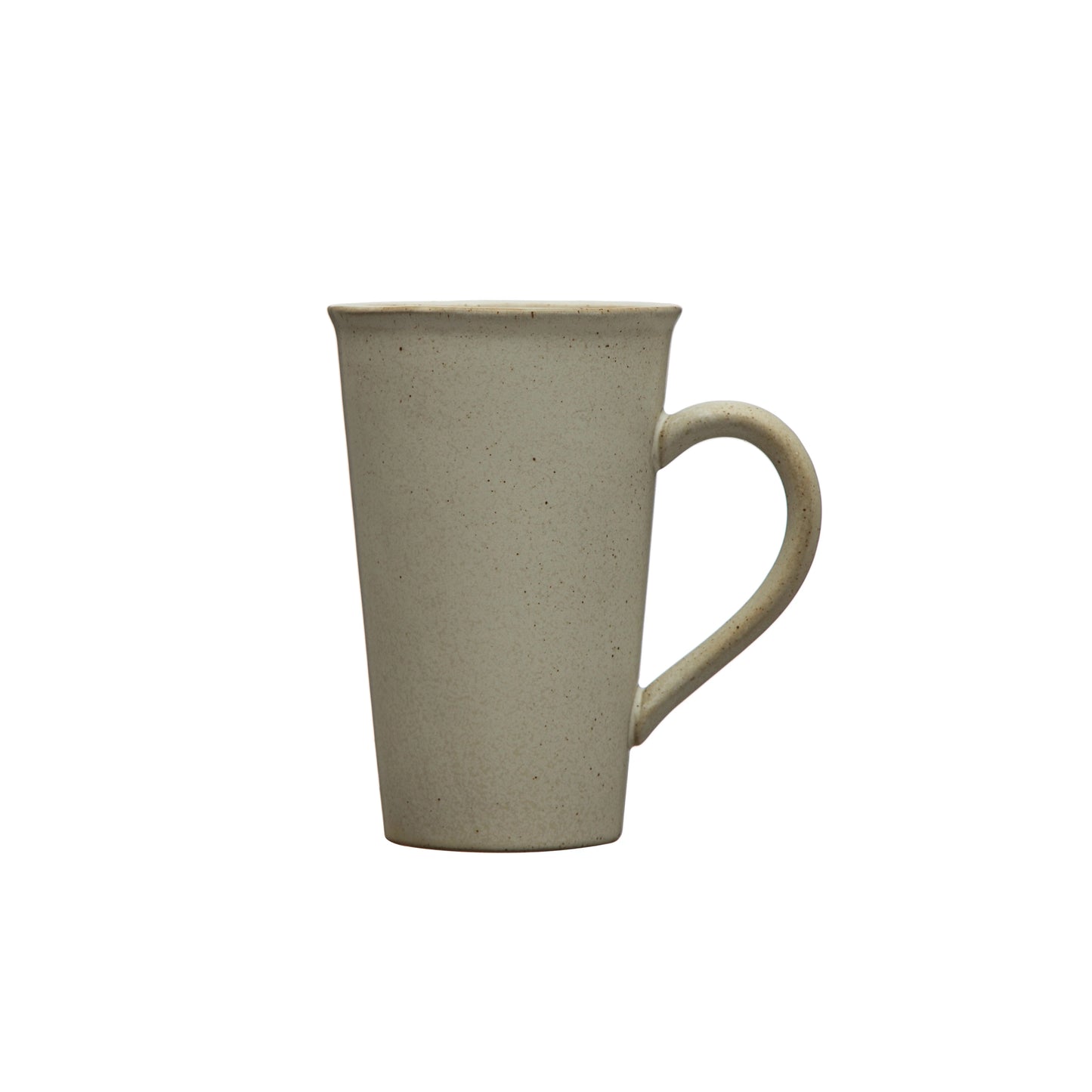 STONEWARE MUG, MATTE WHITE