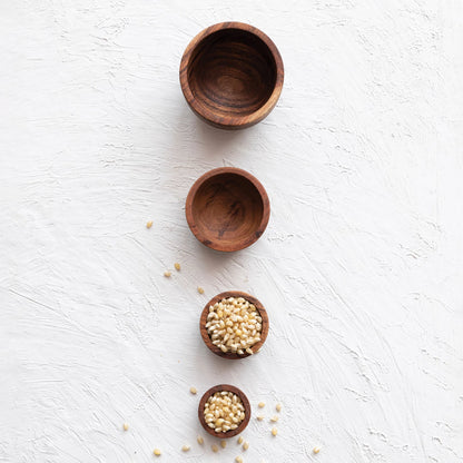 Acacia Nesting Bowls