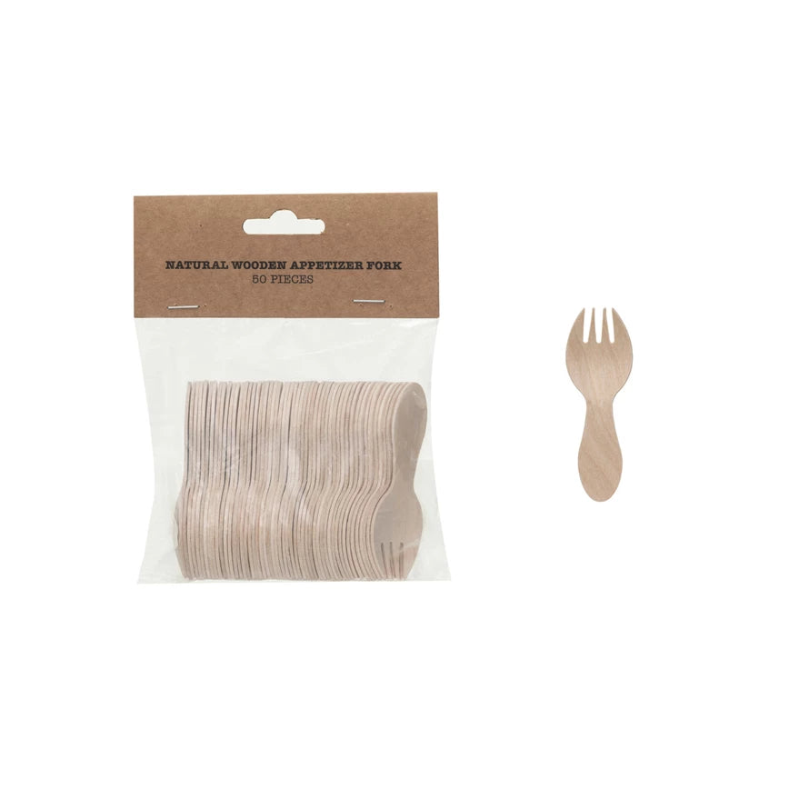 Wood Appetizer Fork