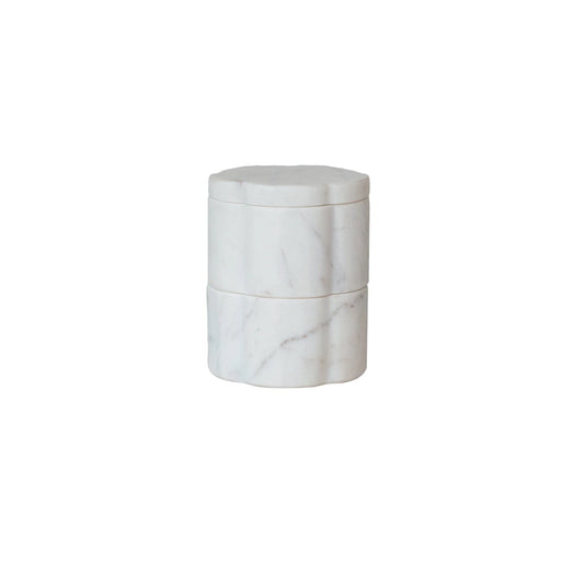 Marble Scalloped Pots