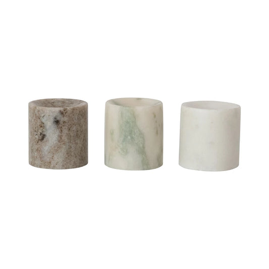 Marble Taper Holder, 3 Colors
