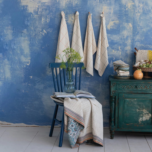 Colored Grid Tea Towels, 4 colors