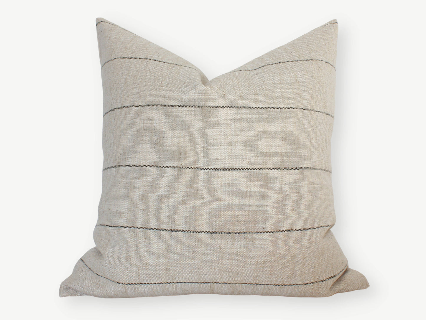 Neutral Striped Pillow Cover, Natural Throw Pillow | Evans