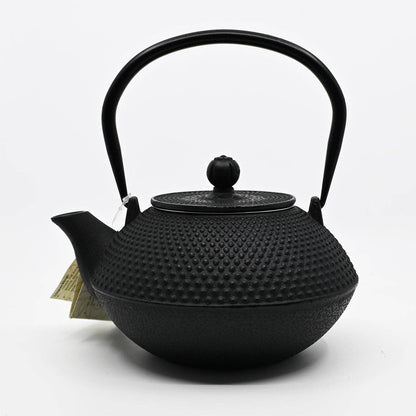 Black Hobnail Design 44oz Cast Iron Tea Pot (1/6)