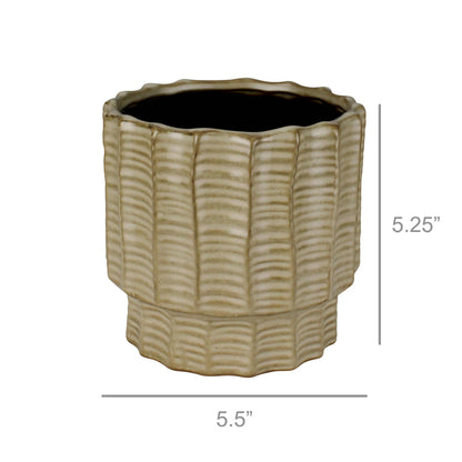 Belize Cachepot, Ceramic