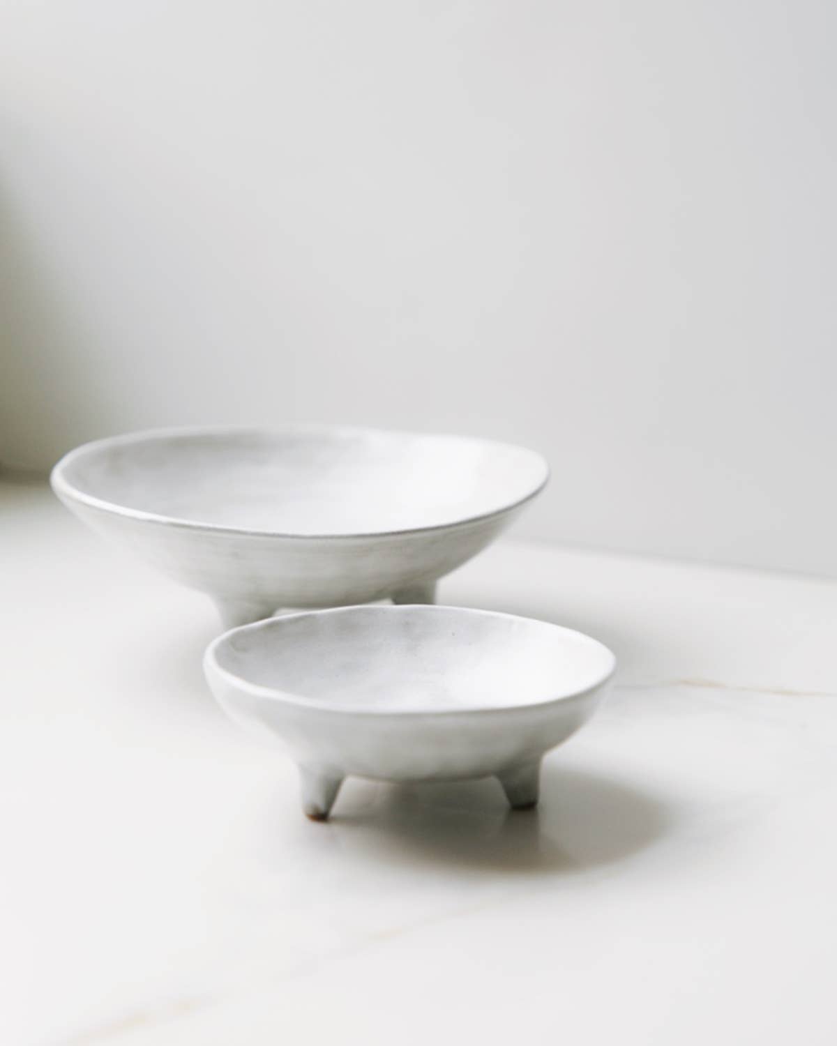 Footed Ceramic Display Bowl