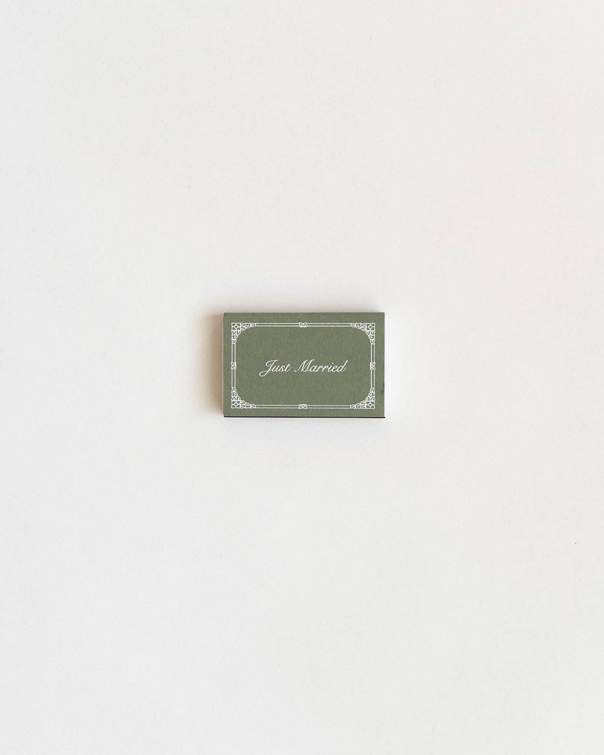 Just Married Matchbox (Sage)