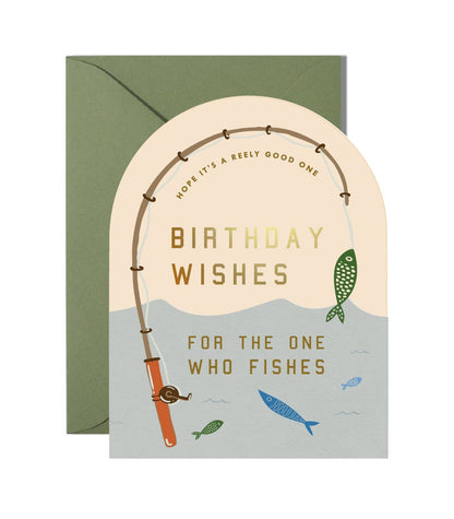 Fishing Reely Good Birthday Greeting Card