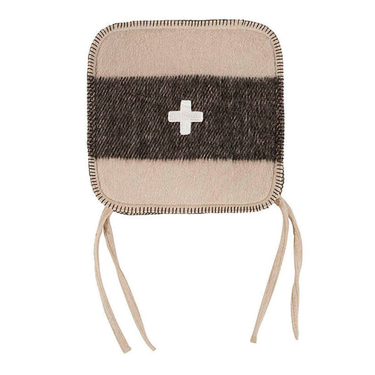 Swiss Army Chair Cushion 15x15 Cream/Black