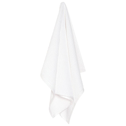 Ripple White Turkish Cotton Dishtowel