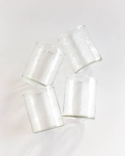 Handblown Hammered Glasses
