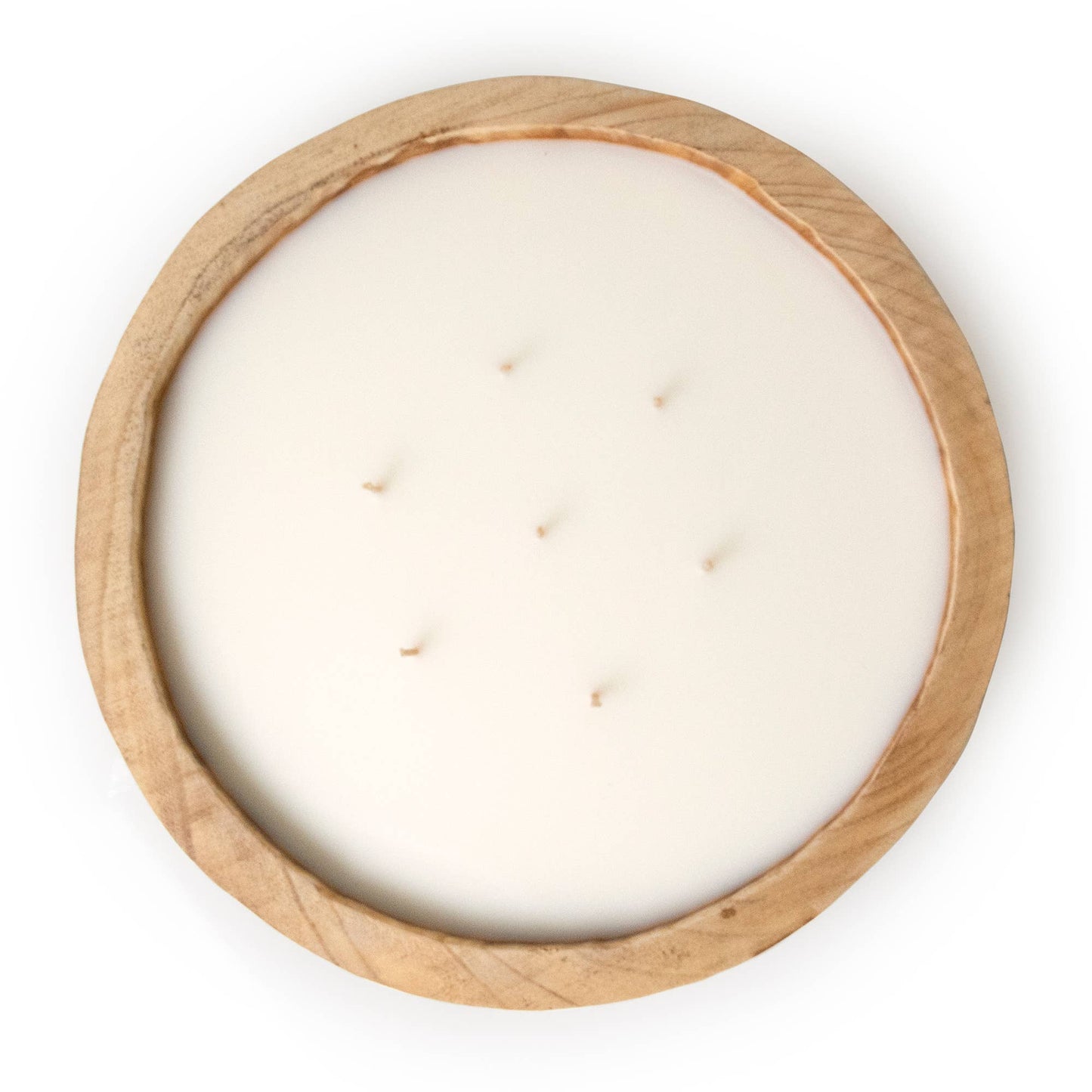 13.5" Paulownia Circular Wood Candle