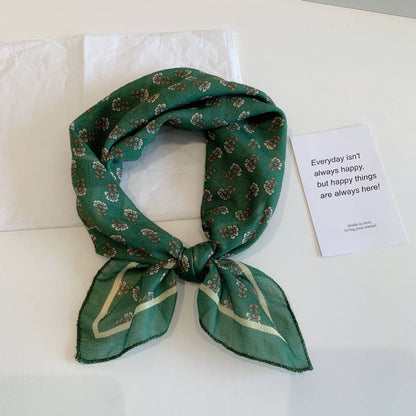 Bohemia Tropical Floral botanical square scarf bandana