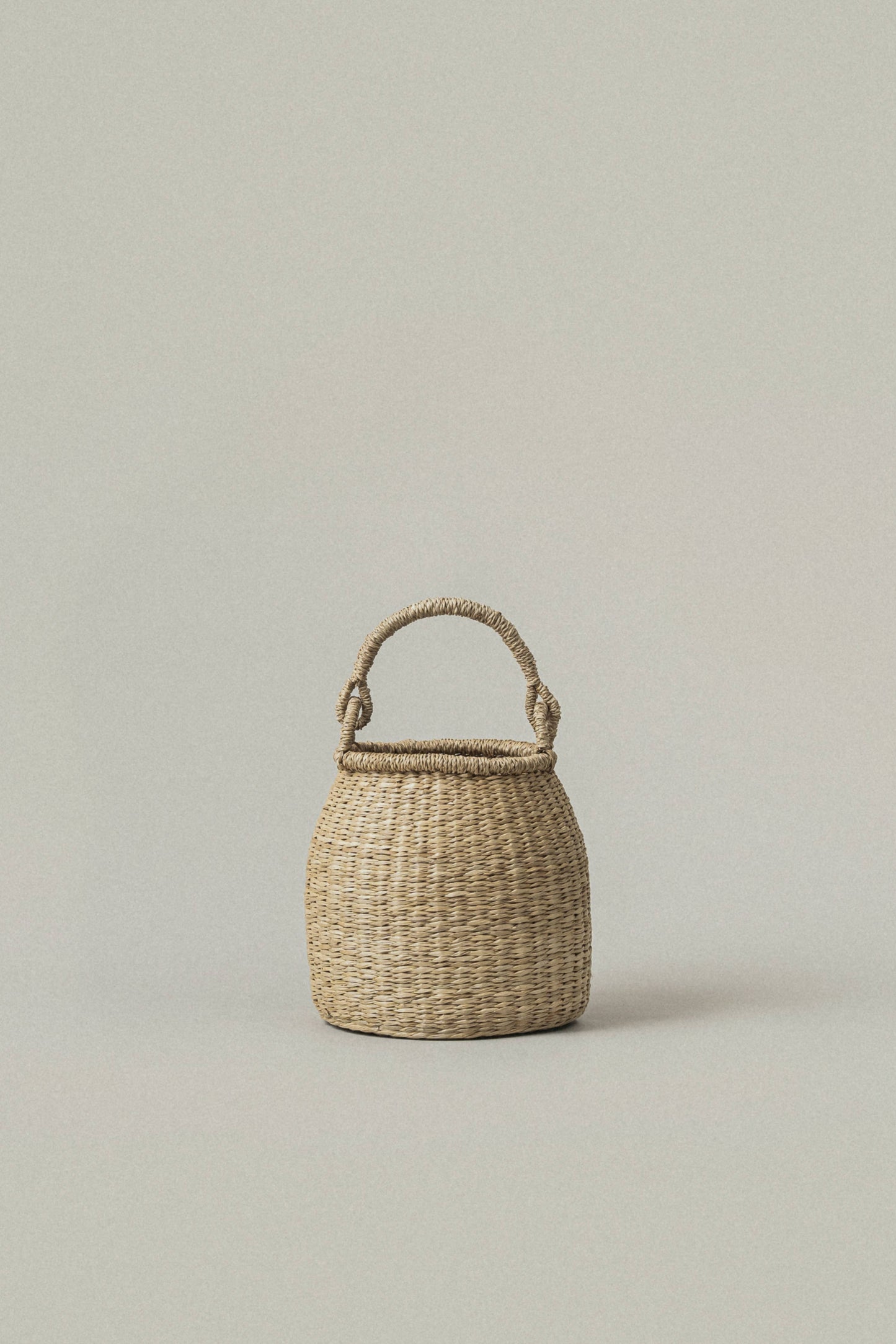 Natural Woven Seagrass Storage Basket with Handles | Satna