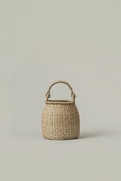 Natural Woven Seagrass Storage Basket with Handles | Satna
