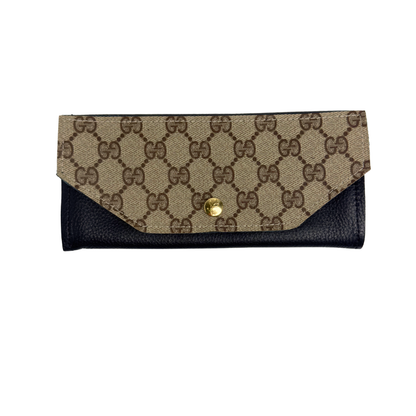 Gia Wallet In Leather | Upcycled Gucci & LV