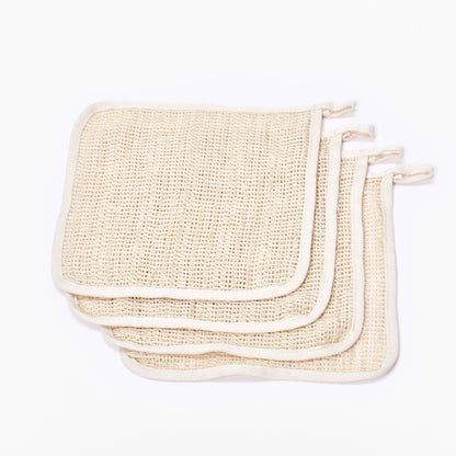 Cotton & Sisal Shower Wash Cloth (Plastic Free, Unbranded)