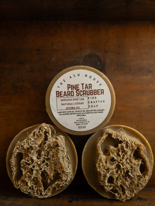 Pine Tar Beard Scrubber Palm Free Soap