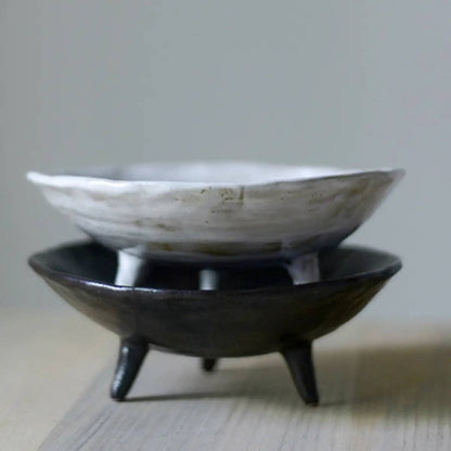 Footed Ceramic Display Bowl