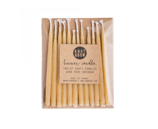 Natural Beeswax Birthday Candles