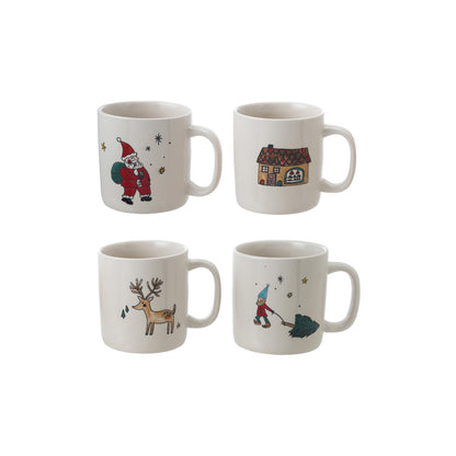 16 oz. Stoneware Mug w/Wax Relief Image